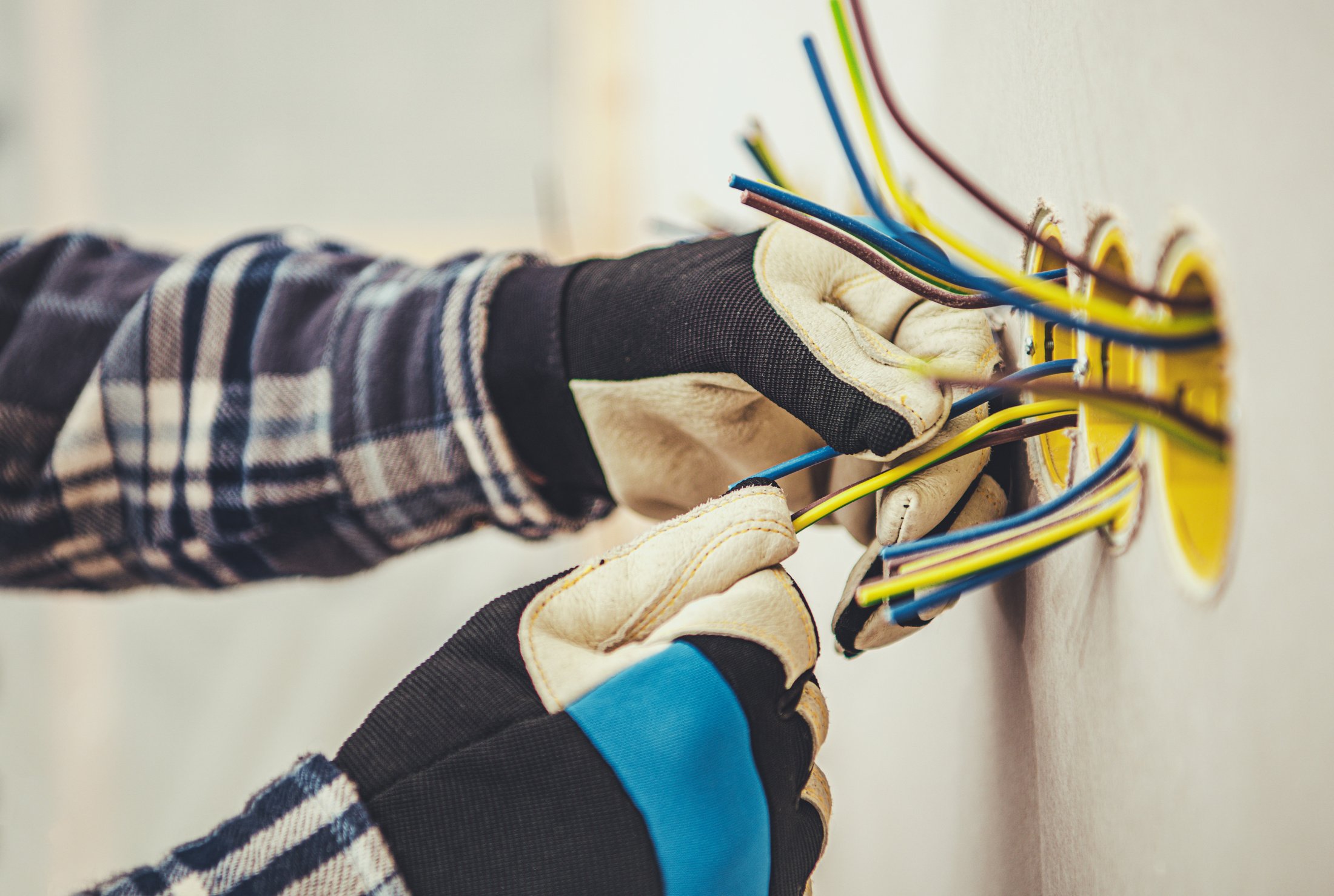 Residential Technician Checking Electric Outlets